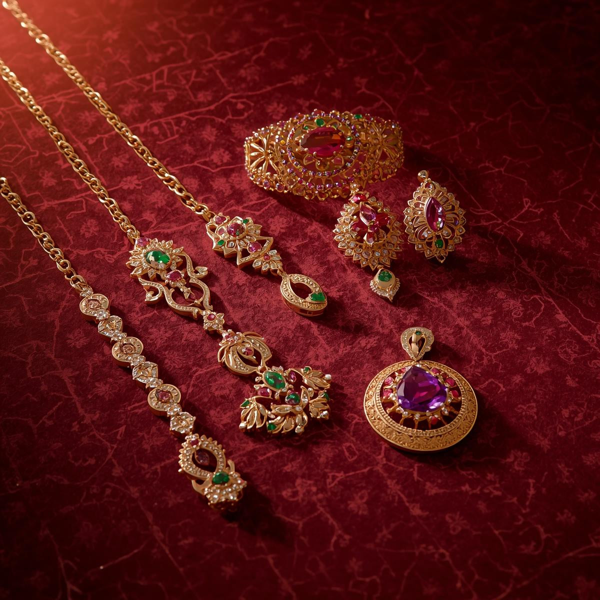 Elegant Gold Jewelry Set