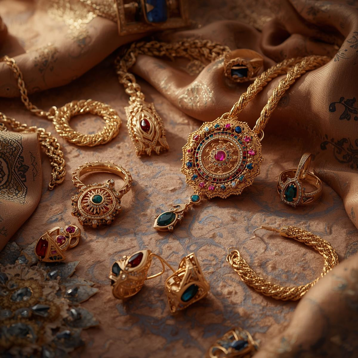 Traditional Gold Jewelry Set