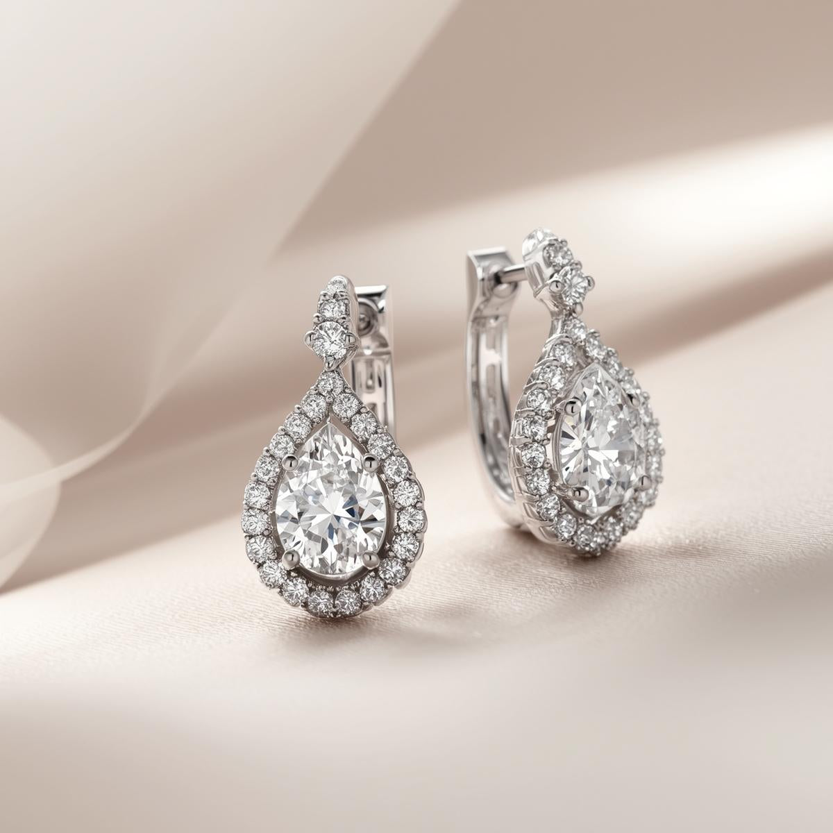 Diamond Teardrop Earrings